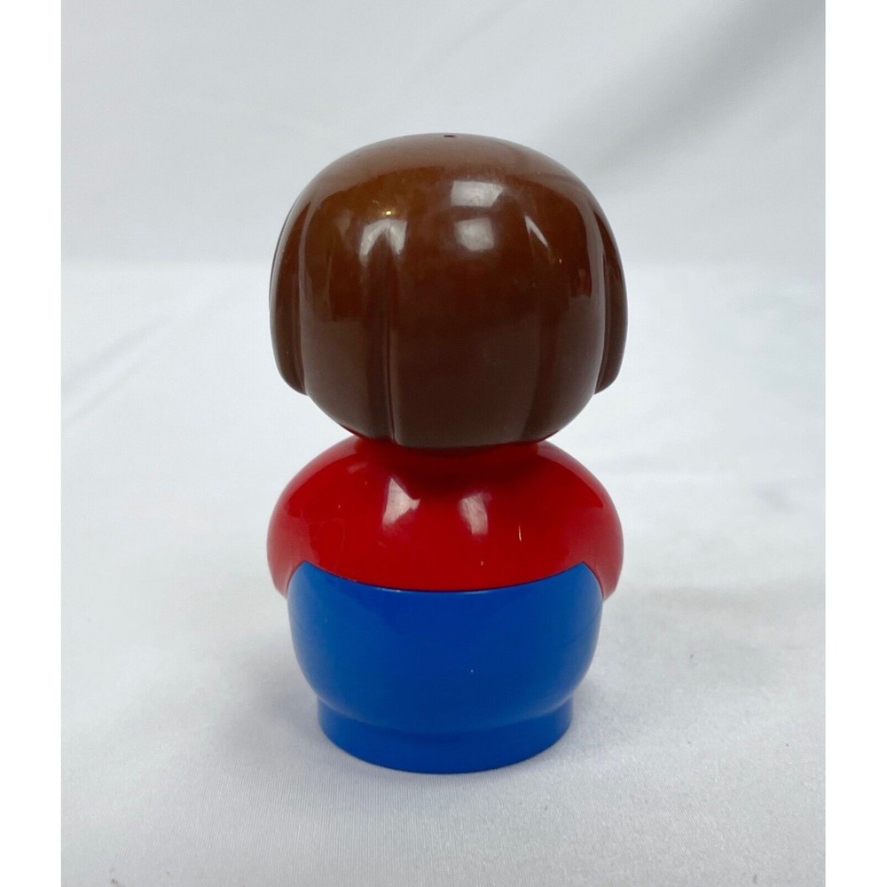 Lego Duplo Primo Boy Red Shirt Blue Overalls Figure 31017 Round Replacement Part - Picture 3 of 5